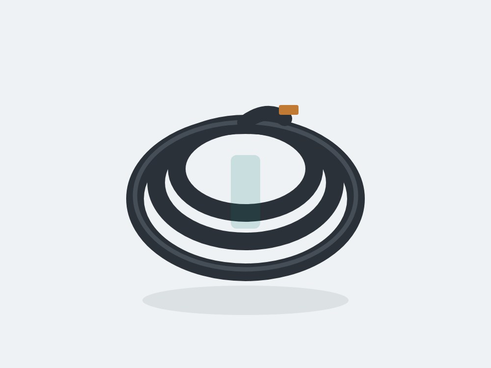 Coils of solar DC and AC electrical cable